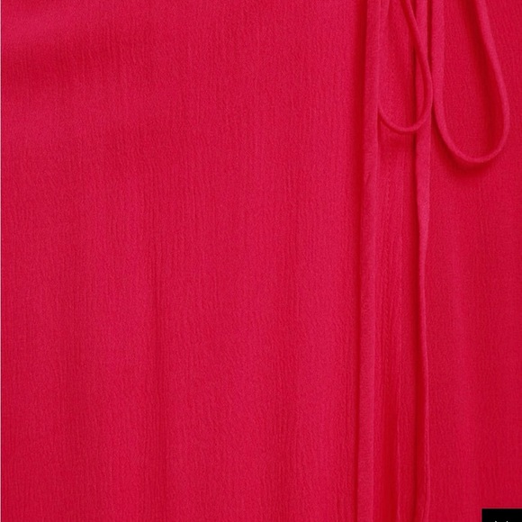 🆕 LuLu’s Much Obliged Red Wrap Maxi Dress, Size L - Picture 6 of 10